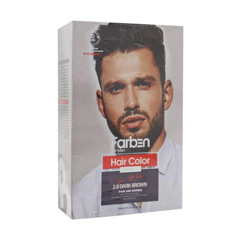 شامپو رنگ موی قهوه ای خیلی تیره فاربن